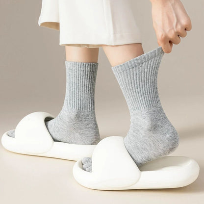 4 Pairs Women Toe Socks Five Finger Socks High Quality Cotton Autumn Spring Middle Tube Sports Socks with Separate Fingers