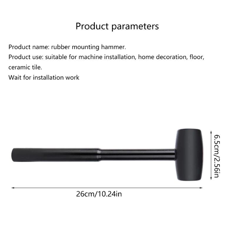 Installation Hammer Home Fitment Tools Portable Household Plastic Mallet for Outdoor Car Repair Woodworking Door Floor Tile