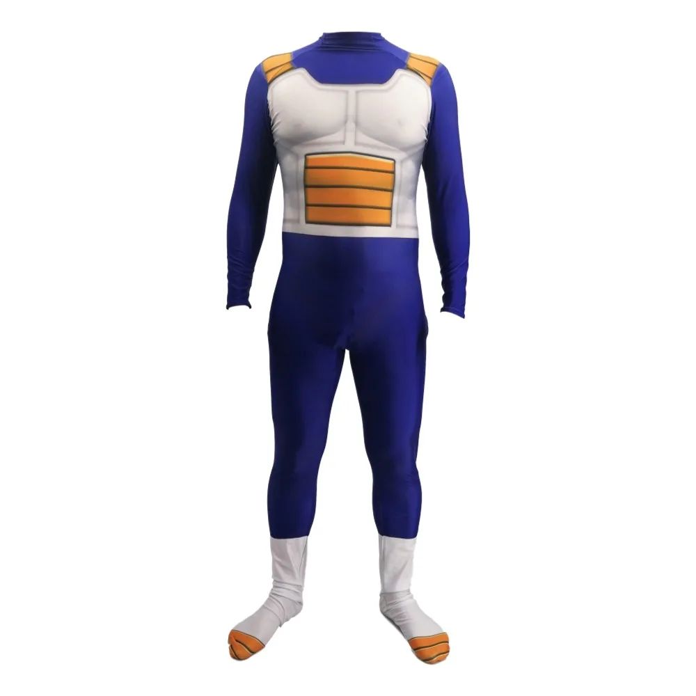 Men's Vegeta TRUNKS Kids Adult Cosplay Costume Super Saiyan Boys Youth GOKU Torankusu Halloween Jumpsuit Bodysuit Party Dress Up