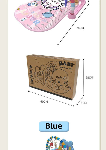 Ginásio de Atividades Musical para Bebês, Tapete de Piano para Engatinhar, Brinquedos, Cobertor de Atividades para Recém-Nascidos, Almofada de Jogo com Pedais, Educação Infantil, Presentes de 0 a 36 Meses