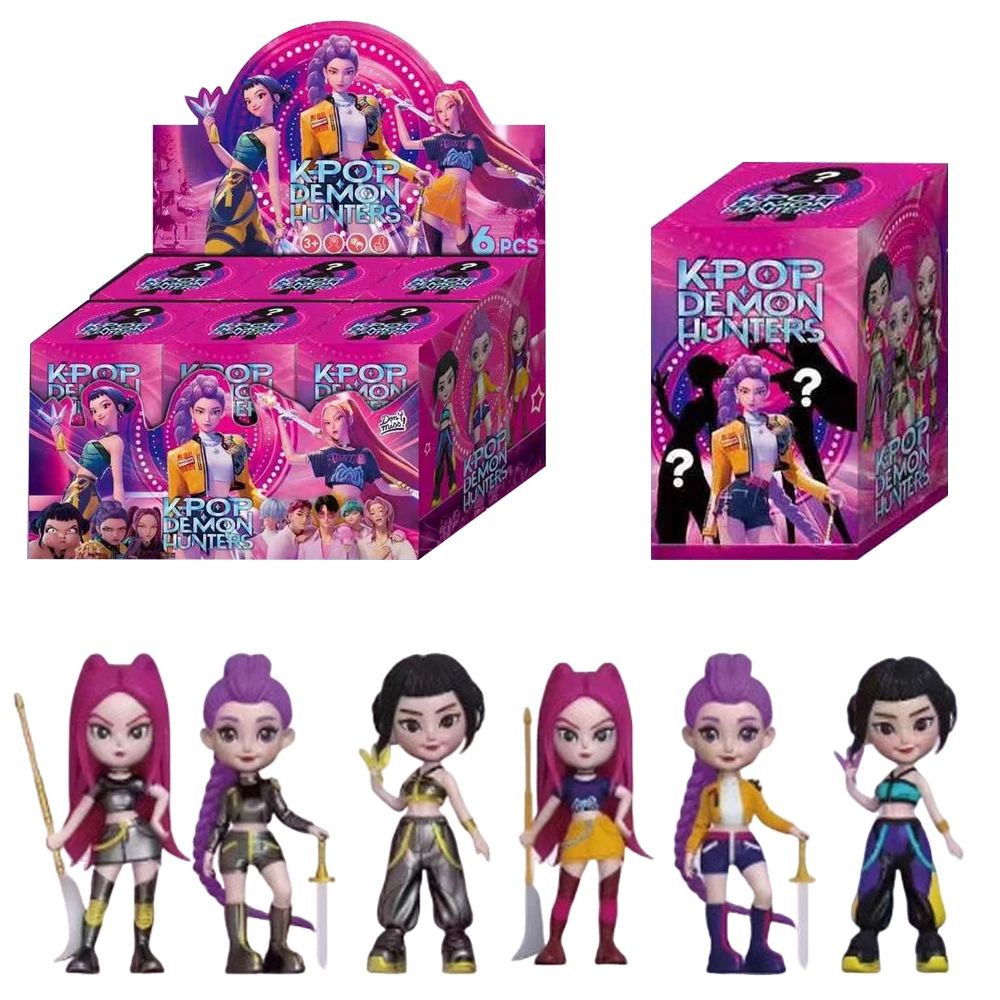 2025 Hot Anime KPop Devil Hunter Boneca de Vinil Rumi Mira Zoi Personagem Máscara de Vinil Blind Box Enfeite de Brinquedo Presente de Aniversário