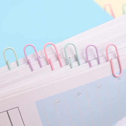 Portable Mini Color Paper Clips Metal Paperclips Binder For Paper Text Photo Cards Marking Clips Home Office Stationery