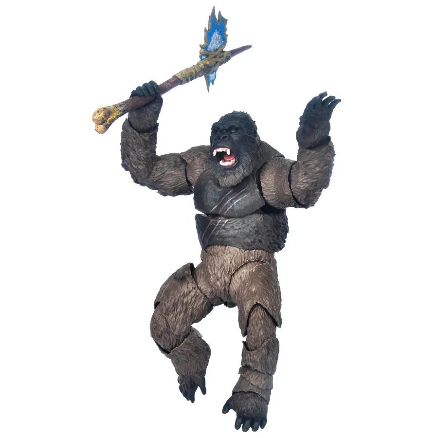 14CM 2021 King Kong Vs Godzilla Action Figure Modelo de Filme Articulações Móveis Chimpanzés Gojira Figma Brinquedos Para Crianças Presentes