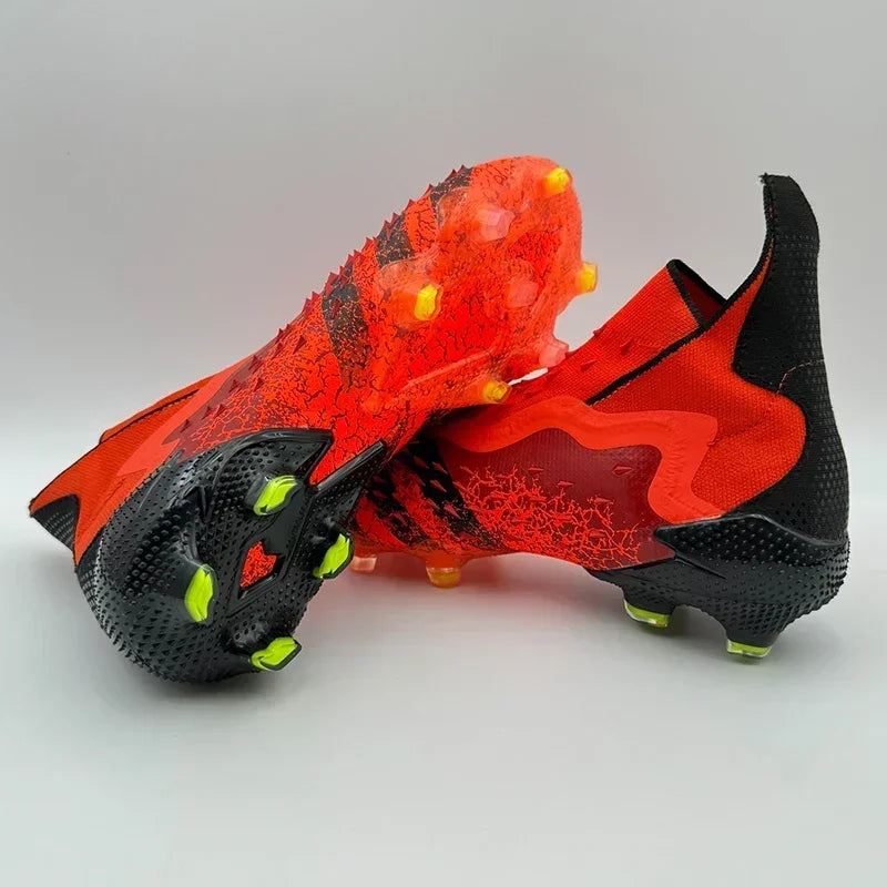 New Men Football Field Boots Professional Original Soccer Shoes Resistant Unisex Comfortable Ankle Cleats Football Shoes Outdoor