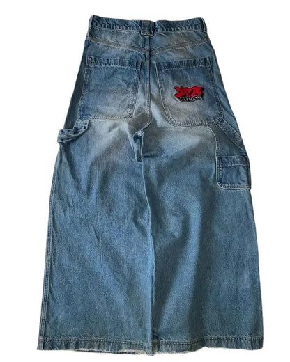 Calça Jeans Baggy Y2K masculina Harajuku anos 2000 vintage bordada de alta qualidade nova Hip Hop streetwear masculina feminina calça jeans casual de perna larga