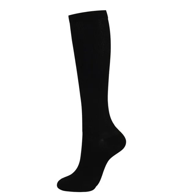 Varicose Veins Compression Socks Fit For Golf Rugby Hiking Sports For Anti Fatigue Driving Travel Flight Black Women Men Socks