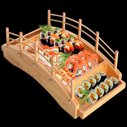 Cozinha Japonesa De Madeira Barcos De Sushi De Pinho Criativo Prato De Sushi Sashimi Mesa Decoração Ornamento