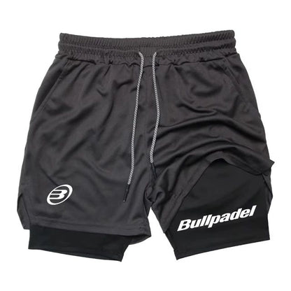 New Men's Padel Sport Shorts Summer Male Breathable Tennis Shorts Quick-Drying Badminton Trousers Outdoor Running Sportwear