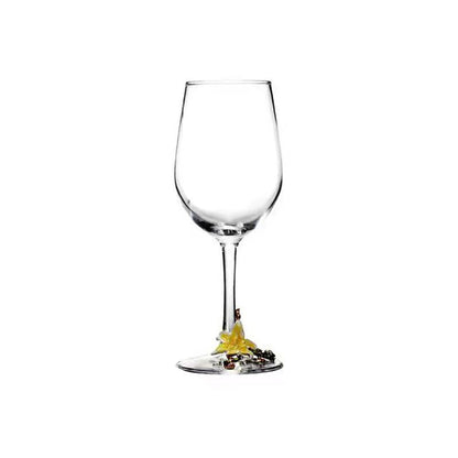 Taças de Cristal Criativas com Esmalte para Champagne Conjunto de Taças de Luxo Taças de Vinho Taça Vintage para Beber