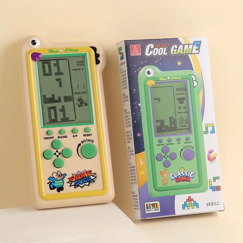 New Model Children's Large-screen Game Console - Tetris Game Console - Classic Puzzle Toy