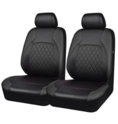 Capas de Assento de Carro em Couro PU Universal para a Maioria dos Carros, Compatíveis com Airbag, Acessórios de Interior de Carro, Almofada de Capa Dianteira/Traseira/Conjunto Completo