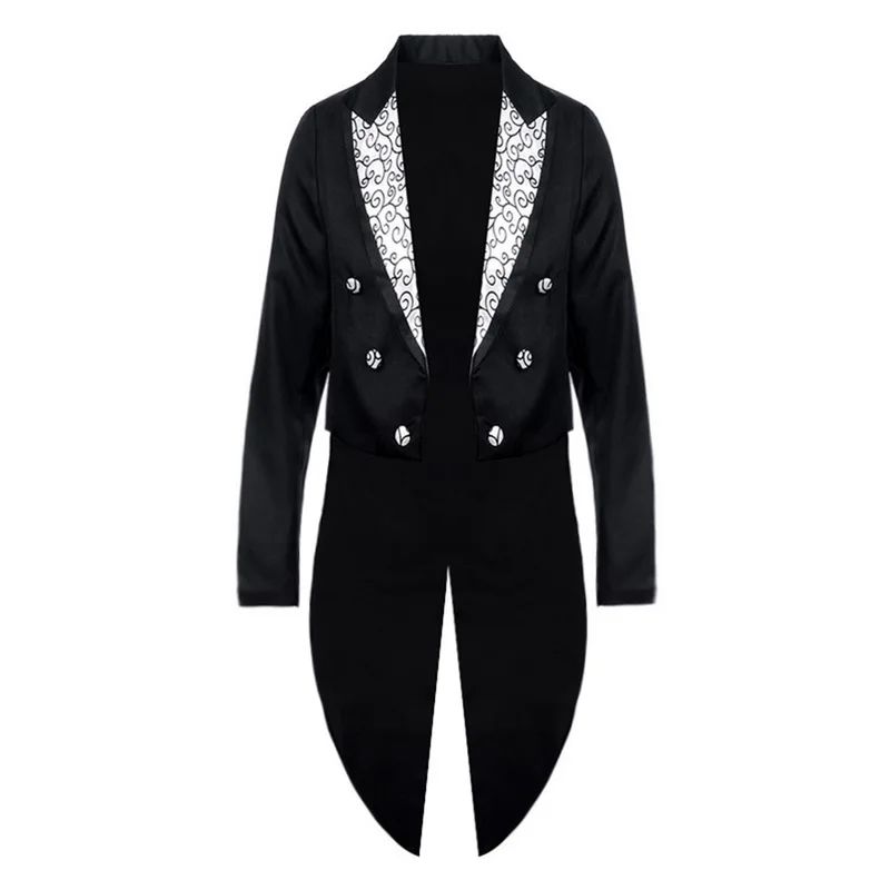 2pcs Men's Classics Tuxedo Suits Set Black Formal Tailcoat for Man Women Fashion Party Wedding Prom Clothing (Jacket+Pants)