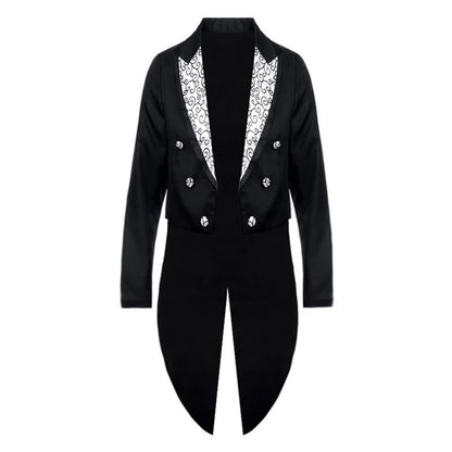 2pcs Men's Classics Tuxedo Suits Set Black Formal Tailcoat for Man Women Fashion Party Wedding Prom Clothing (Jacket+Pants)