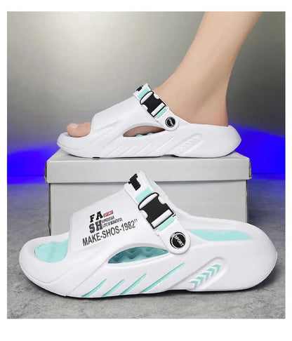 Flip Flops Male Massage Slippers Outdoor Sandals Beach Clogs Indoor Comfortable Soft Slides Men Casual Shoes Women Home Slippers