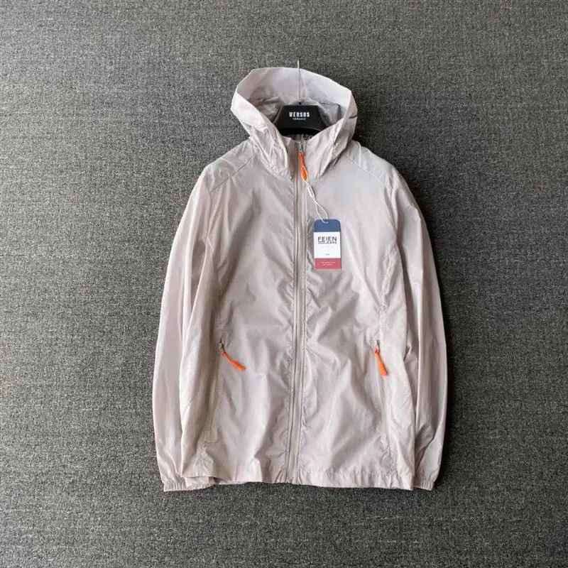 Adults Ultrathin Ultralight Clear Quick Dry Sun-Protective Breathable Camping Running Cycling Beach Jacket Skin Coat Windbreaker