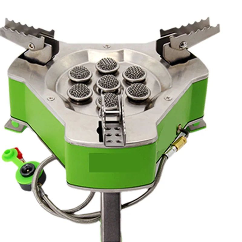 Fogão a Gás Portátil para Acampamento Durável Tipo Tanque, Fogão Elétrico de Sete Estrelas, Fogão de Gás Portátil para Acampamento, Tanque de Gás Butano para Camping, Acampamento ao Ar Livre, Fogão a Gás