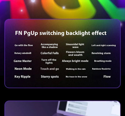 AULA Hero 68HE Magnetic Keyboard RGB Light Wired Hot Swap Esports 8K Gaming Hero68 Mechanical Keyboard Low delay PC Accessories