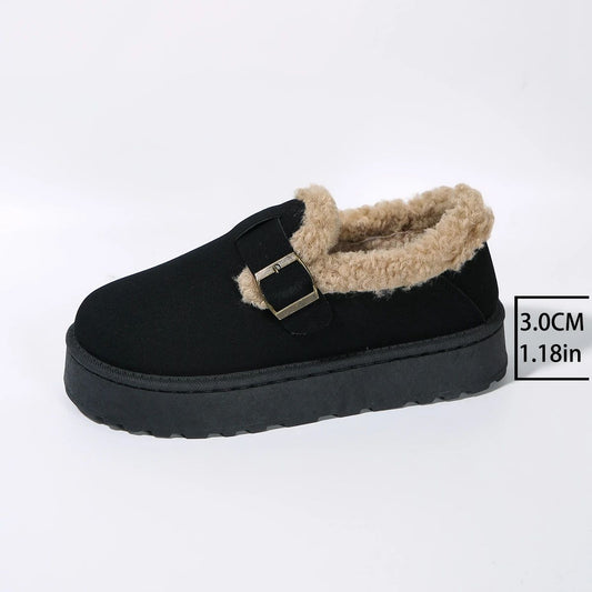 2024 New Winter Flat Shoes Women's Snow Boots Plush Warm Winter Thick Fashion  Women's Boots