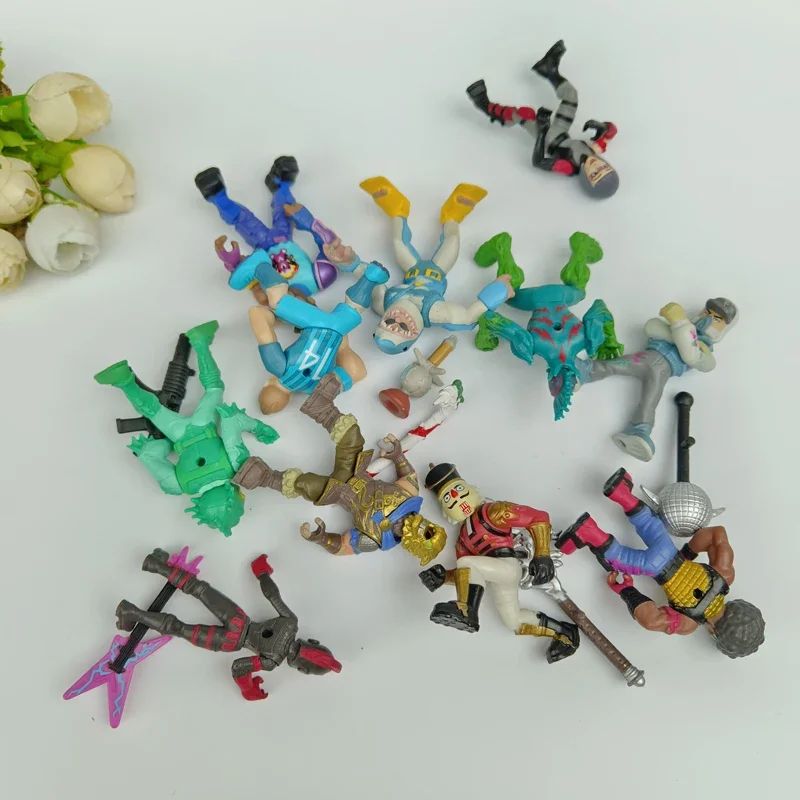 5 Peças Novo Jogo PVE PVP Raro Soldado Fortniting com Arma de Fogo Boneco Modelo Coleção Limitada Brinquedo de Presente Para Criança Menino Menina Adulto
