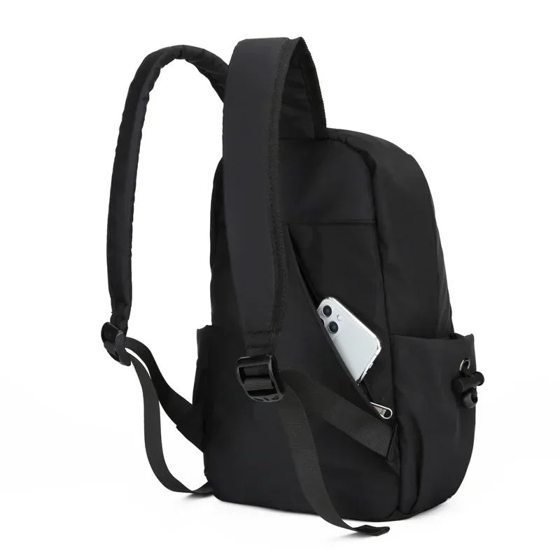 Mochilas Pequenas Masculinas Mini Nylon Leve Impermeável Bolsa Escolar Feminina Moda Bolsa de Ombro Transversal Daypack para Esportes ao Ar Livre