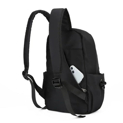 Mochilas Pequenas Masculinas Mini Nylon Leve Impermeável Bolsa Escolar Feminina Moda Bolsa de Ombro Transversal Daypack para Esportes ao Ar Livre