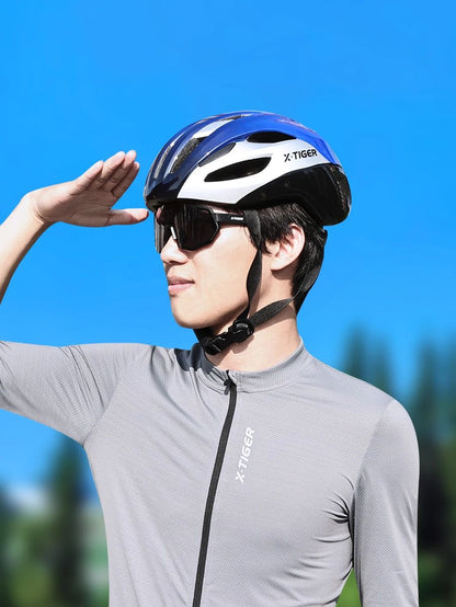 X-TIGER Bicycle Helmet Man Women Breathable Ultra-light One-piece Molding Helmets Shockproof Adjustable MTB Road Cycling Helmets