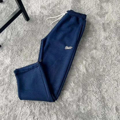 Calça de Moletom Larga Y2K com Estampa de Letras Estilo Streetwear Retrô Americano Harajuku para Mulheres e Homens, Calça de Cintura Alta da Moda, Roupa de Rua Masculina