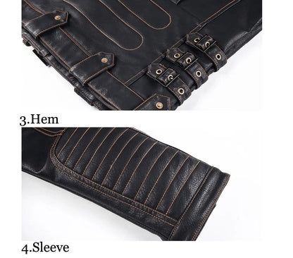 fashion Winter Winter Mens Leather Jacket Men Fashion Motorcycle PU Leather Jacket Cool Zipper Pockets Leather Coats Clothing