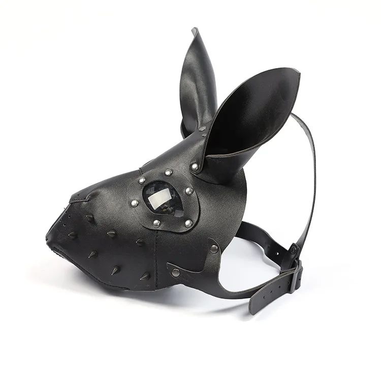 Bunny Mask Halloween Masque Three-dimensional Steampunk Bunny Carnival Leather Mask PU Rabbit Cosplay Masks 3D Rabbit Masque