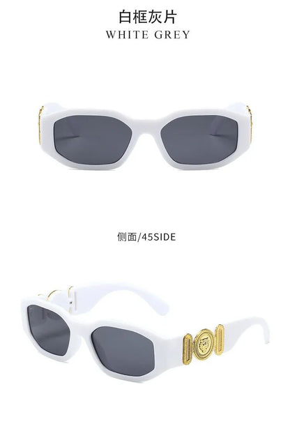 New Retro Irregular Square Sunglasses for Women Men Fashion Designer Small Frame Sun Glasses Trending Product Shades UV400