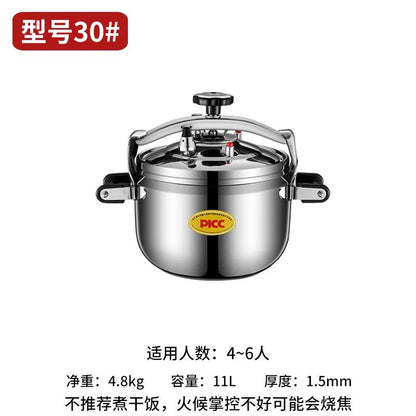 Panela de Pressão Extra Grande Panela de Pressão Comercial Espessa de Aço Inoxidável Utensílios de Cozinha Elétricos Bar de Jantar Casa Jardim