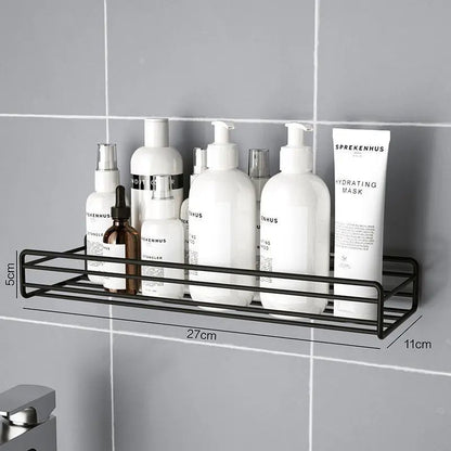 No Drill Bathroom Triangle Corner Shelf Wall Mounted Storage Rack for Kitchen Bathroom Organizer Space Saver