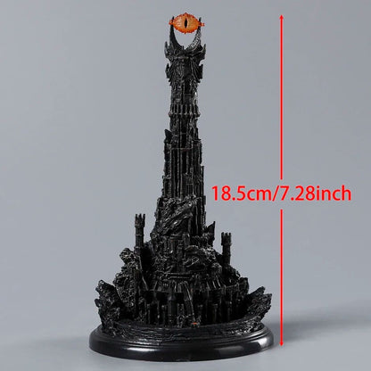 Barad-dûr Torre Olho de Sauron PVC Figura Modelo Boneco Brinquedo Colecionáveis Figuras