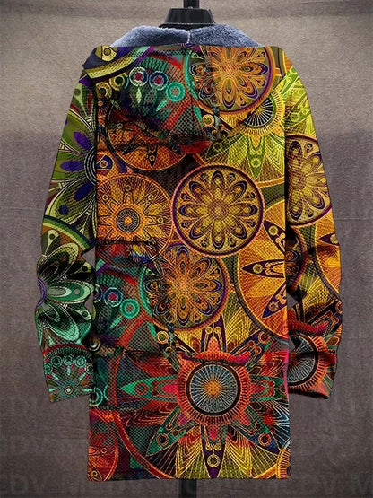 Men's Plush Thick Loose Long-Sleeved Coat Cardigan Fleece Overcoat Thick Warm Jacket