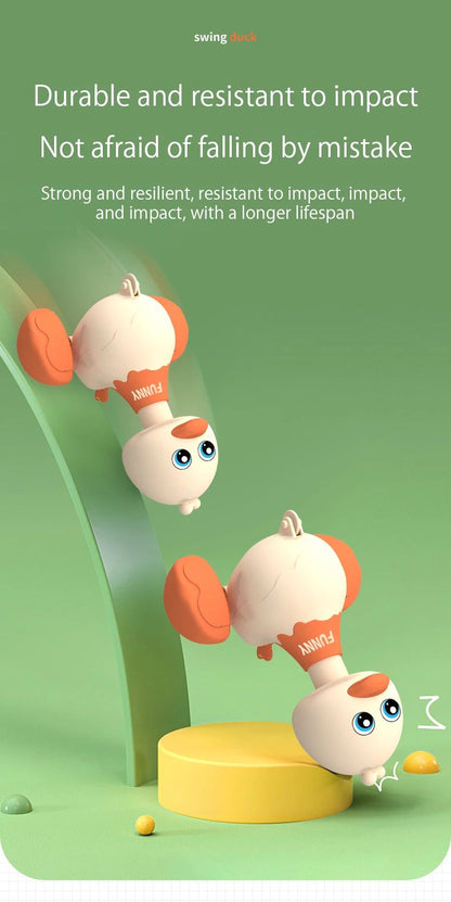 Baby Toy Cars Toddler Swing Press And Go Cute Duck Car Educational Toys For Boys Girls Pull Back Cars Toy Children Xmas Gifts