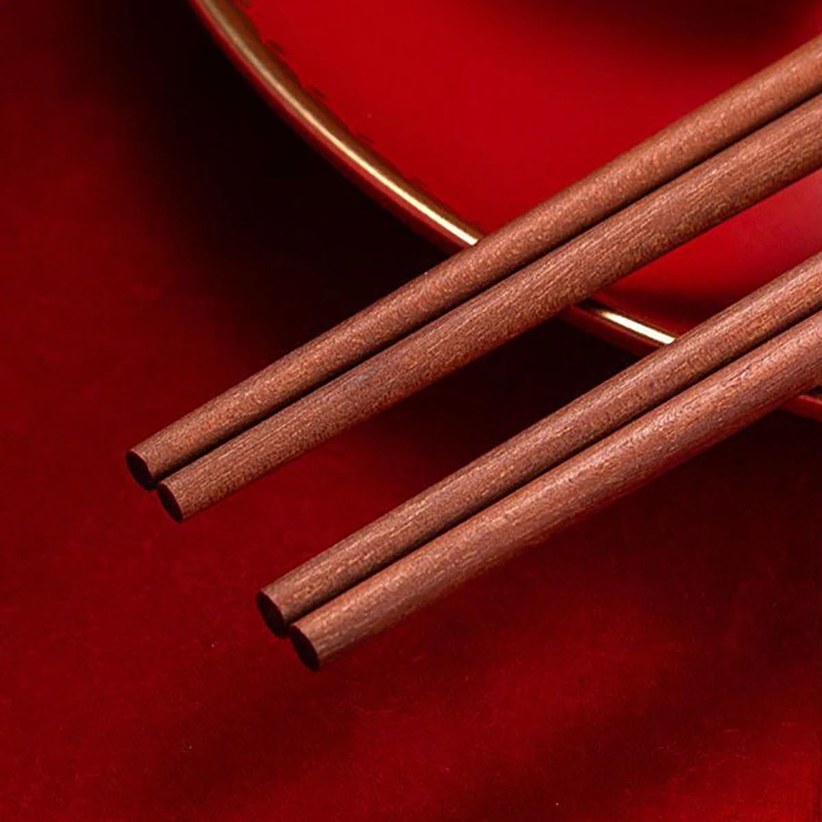 5/6/8/10 Pares Hashis Reutilizáveis Talheres Hashis Japoneses Artesanais de Madeira Natural Hashis de Sushi Hashis de Madeira Antiderrapantes Fáceis