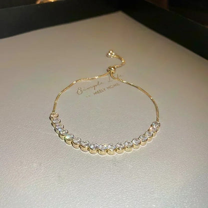 Pulseira de Tulipa de Opala Requintada com Zircônia para Mulheres Acessório Diário Personalizado da Moda Joias para Festas Presentes de Aniversário