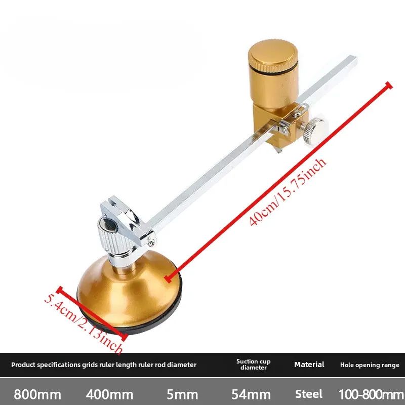 Cortador de Vidro Profissional Bússola Circular Ferramenta de Corte de Diamante para Azulejos de Porcelana e Cerâmica