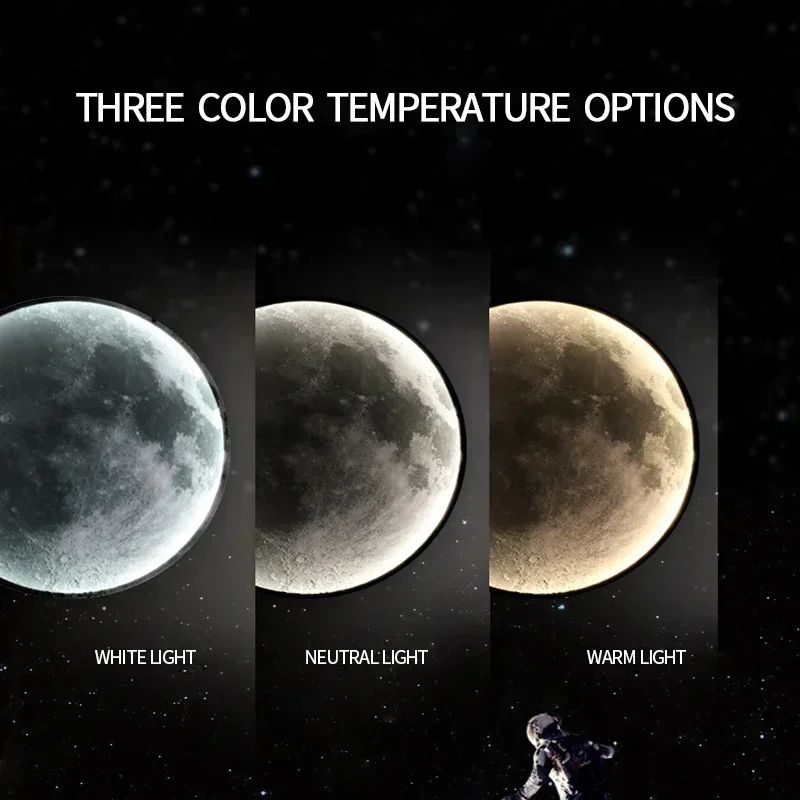 2025 Newest LED Modern Simple Bedside Wall Lamp Net Red Creative Living Room Bedroom Moon Mural New Balcony Stair Aisle Lamps