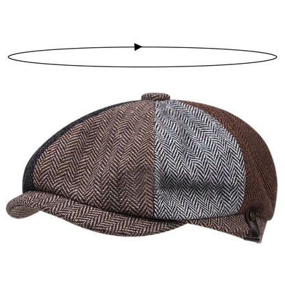Classic Hat for Men Caps Vintage Retro Tweed Peaky Blinders Beret Hat Flat Peaked Cap Street Hats for Women Men