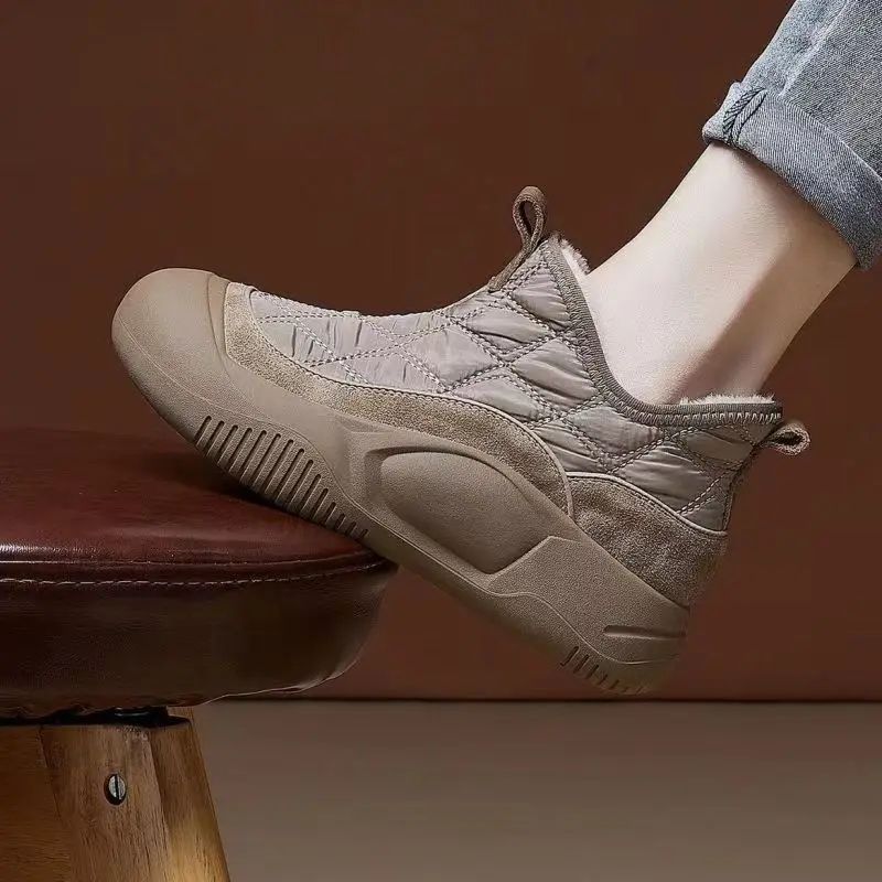 Fur Warm Chelsea Snow Boots Winter Women Casual Shoes  New Short Plush Ankle Boots Flats Sport Short Boots Ladie Botas Mujer