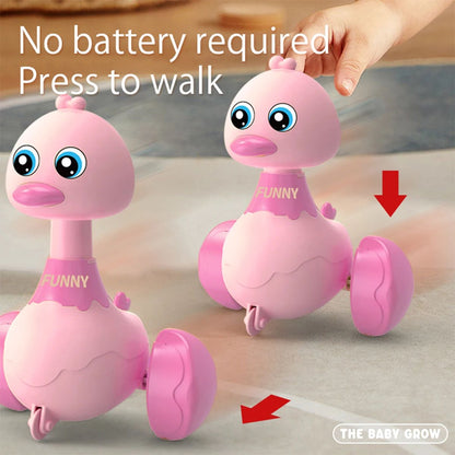 Baby Toy Cars Toddler Swing Press and Go Cute Duck Car Educational Toys for Boys Girls Pull Back Cars Toy Children Xmas Gifts
