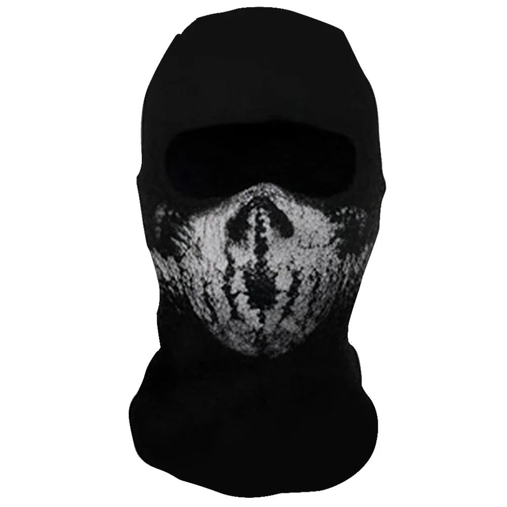 Halloween new mask Black Mask Balaclava Beanies Hats Men Ghost Skull Full Face Warmly Mask Hood Beanie Ggorros Hombre Casquette