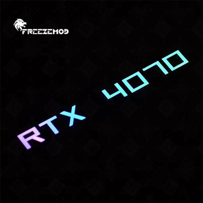 Painel Lateral FREEZEMOD Mini VGA com Luz 5V 3PIN A-RGB Placa Gráfica Luminosa Placa de Identificação Painel de Luz Decorativo para Gabinete PC AURA SYNC
