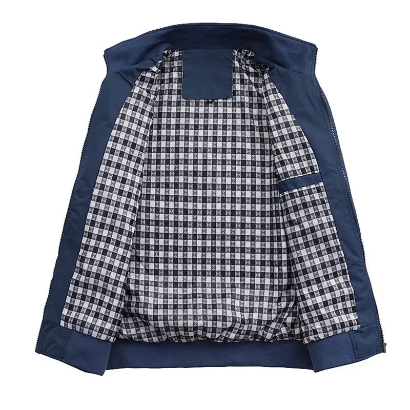 Man Outdoor Military Spring Autumn Aviation Cessna Pilots Flight Lightweight Windbreakers Plaid Men Jackets Coats