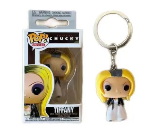 FUNKO TIFFANY BRINQUEDO ASSASSINO Chucky V de Vingança Pennywise Pânico GhostFace Chaveiro Pocket Pop Boneco Colecionável Brinquedo Infantil