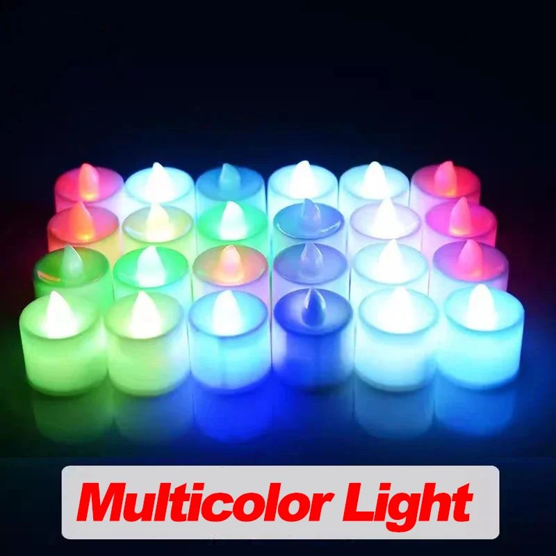 Flameless LED Electronic Candle Lights with Battery Tealight Candles Lamp Lighting for Christmas Wedding Birthday Party Decor
