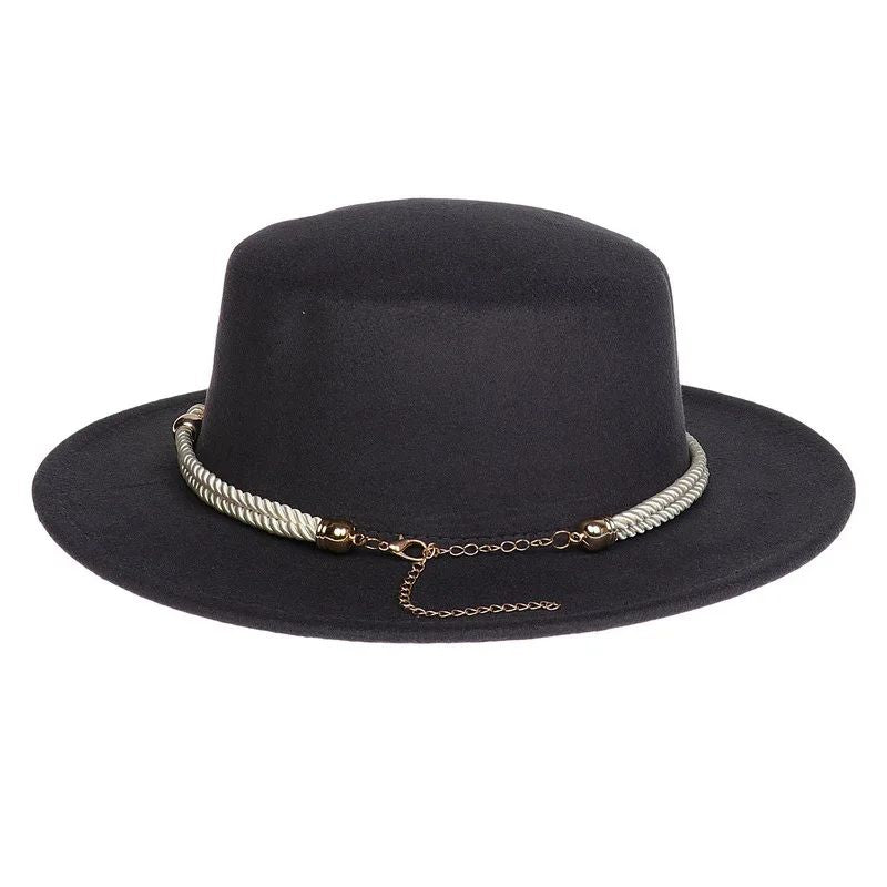 British Style Felt Fedora Jazz Hat Elegant Wedding Party Trilby Lightweight Unisex Fashionable Headwear