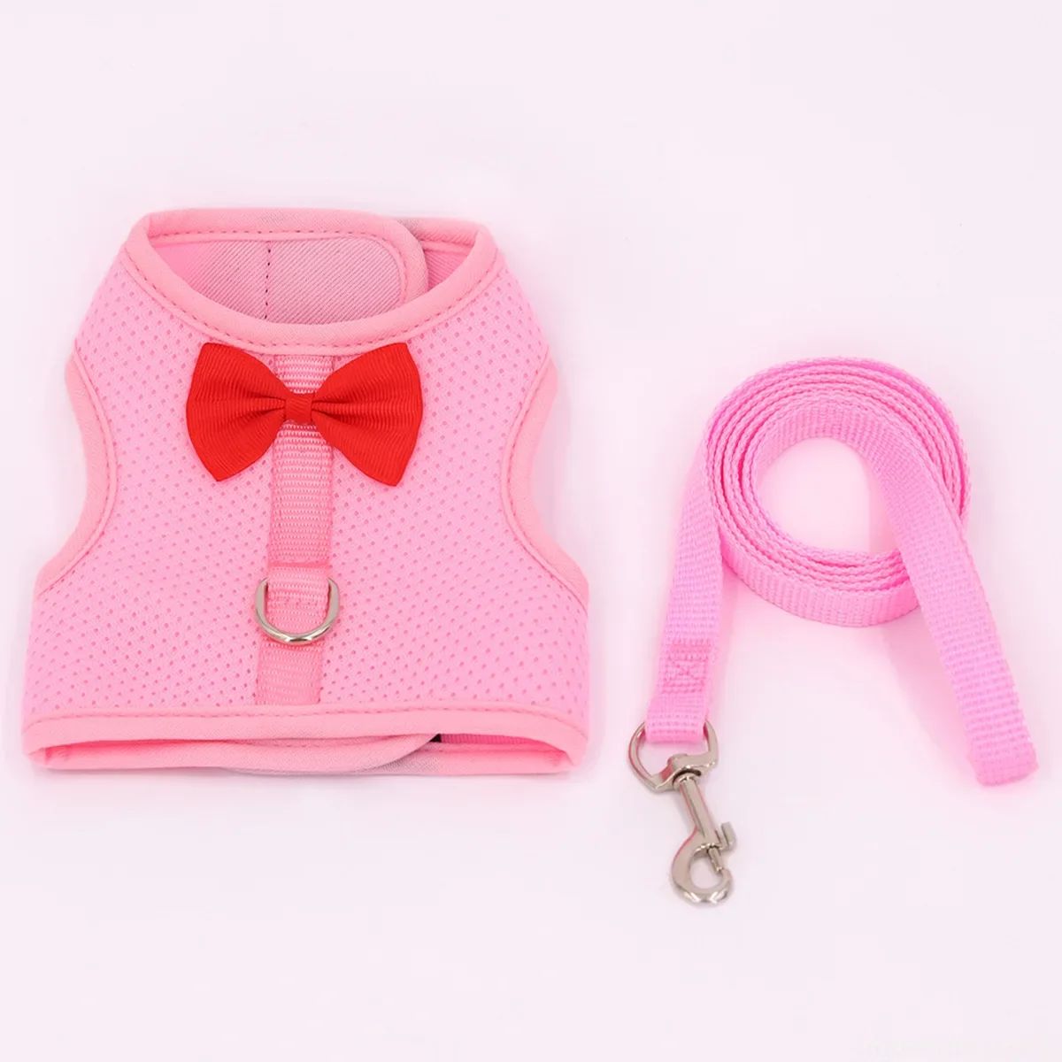 Rabbit Harness Soft Mesh Small Pet No Pull Comfort Padded Vest for Bunny Guinea Pigs Squirrels and Other Small Animal