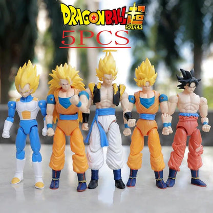 3 estilos Dragon Ball Z Goku Vegeta SHF Super Saiyan Anime Boneco Articulado Boneco Transformável Modelo Colecionável Brinquedo Presente